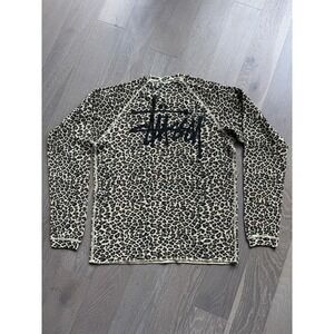 LARGE Stussy Thermal Basic Leopard Print Brand New ✅❤️ SHIPS ASAP NWT RARE